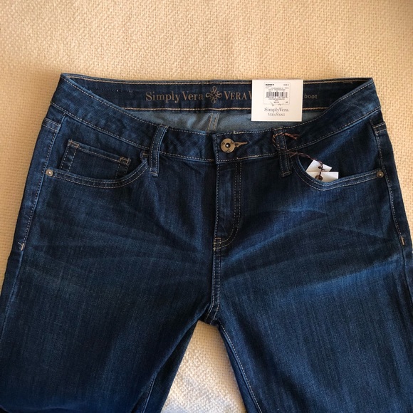 SimplyVera Vera Wang Jeans: Bootcut, MidRise, Sz 8 - Picture 4 of 8